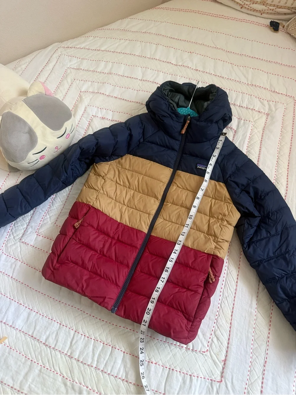 Patagonia Kids Colorblock Down Puffer Jacket Size M 10